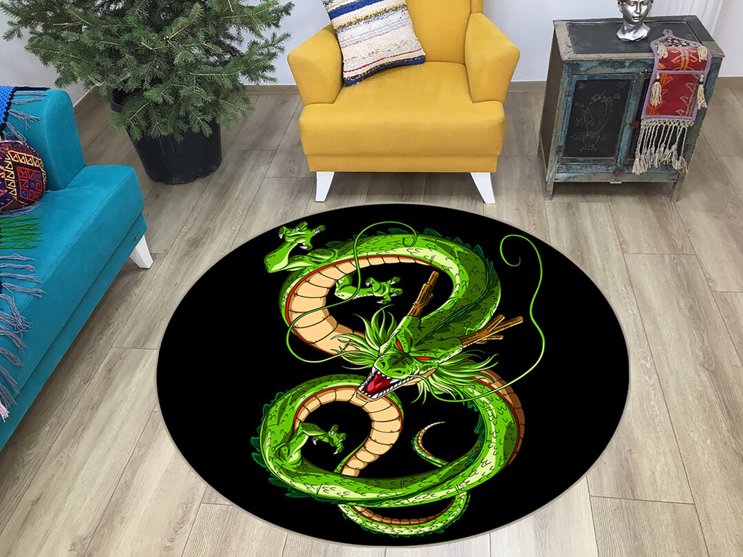 中国の神話上のドラゴンカーペット 3Dプリント リビングルーム ベッドルーム 廊下 装飾的な玄関マット New Chinese Round Area Rug，Large Area Floor Rug，Washable Sofa