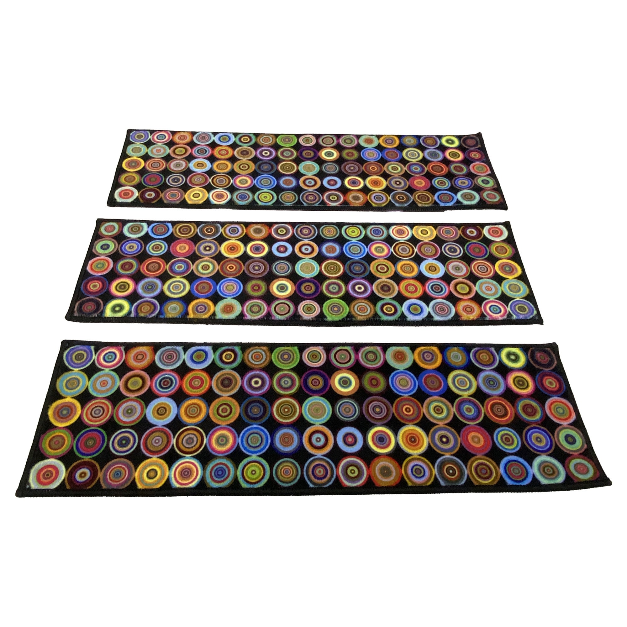 Non-slip Stair Tread Rug: Record Patterned Step Carpet - Etsy
