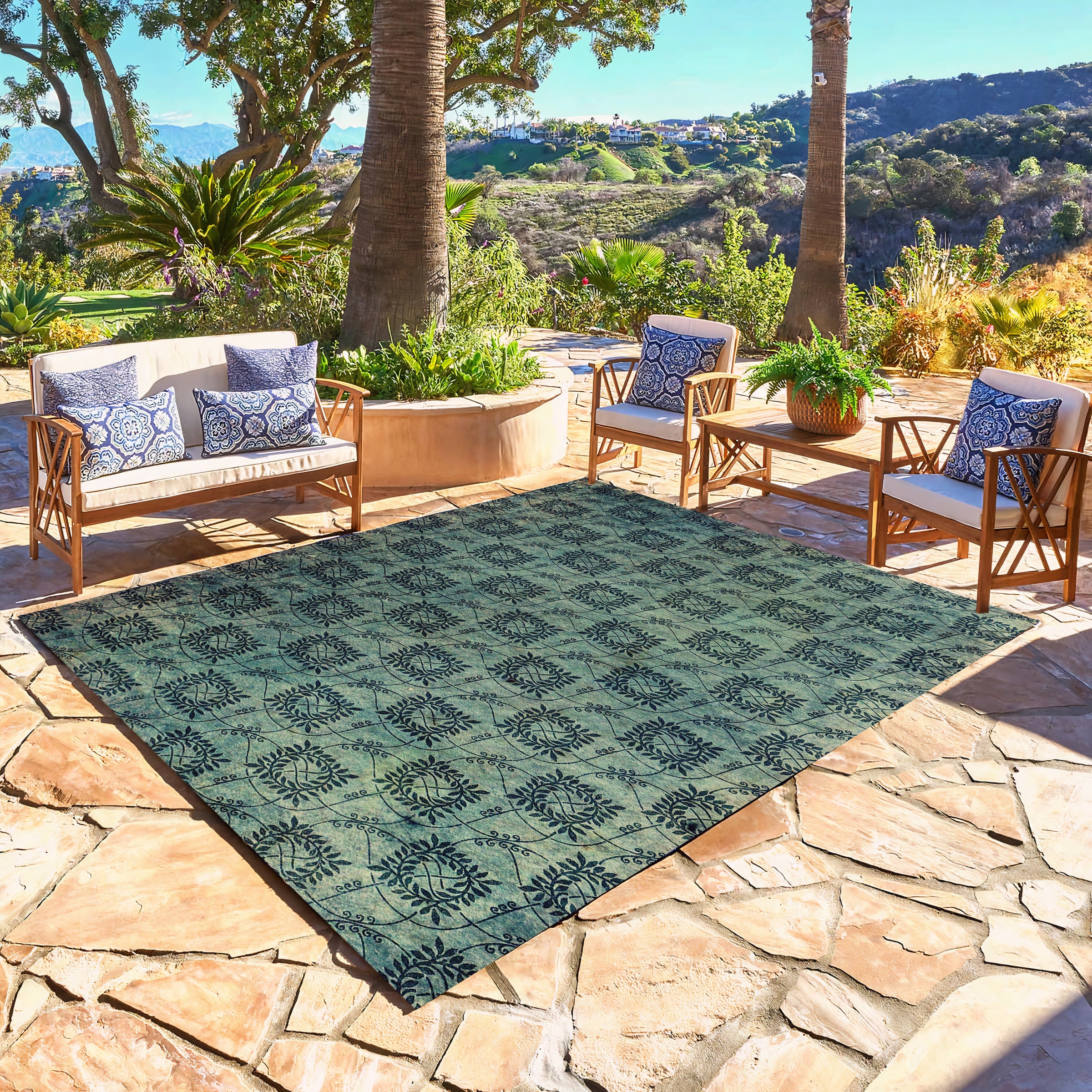 Tappeto da esterno, tappeto da interno, tappeto classico, arredamento da giardino, arredamento da esterno, tappeti lavabili da esterno, tappeto da are