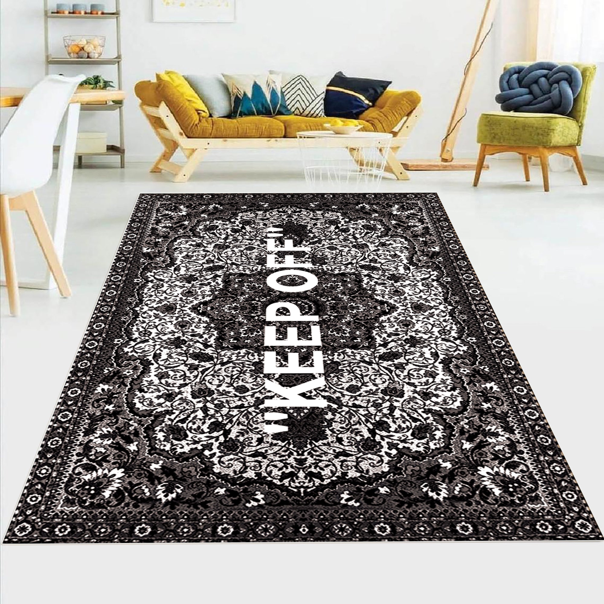 Keep Off Rug, Keep Off Carpet, for Living Room, Fan Carpet, Area Rug,  Popular Rug, Home Decor, Modern Rug, Popular Rug,Themed Rug, Rug for Living