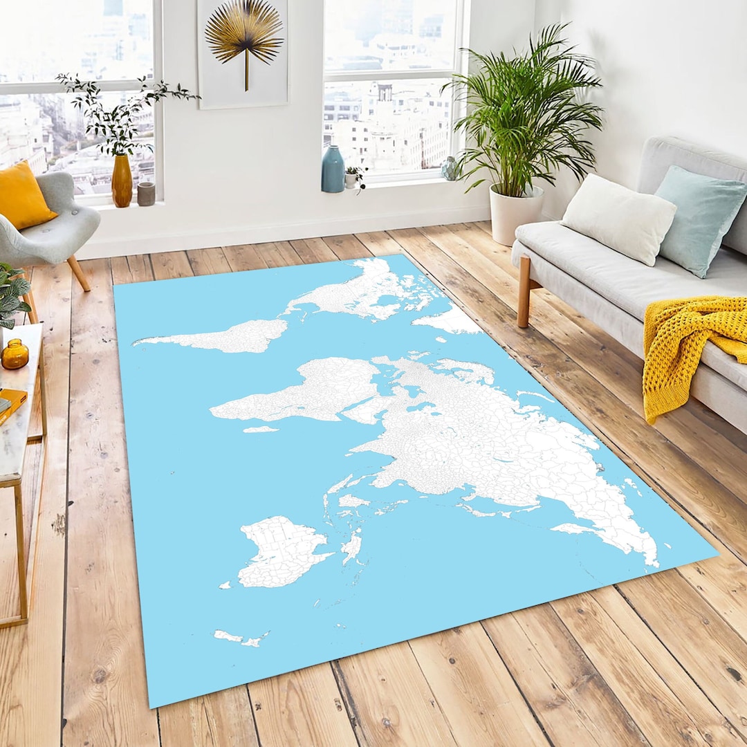 World Map, Large World Map, Carpets Rug, Bedroom Kids Baby Play Area 