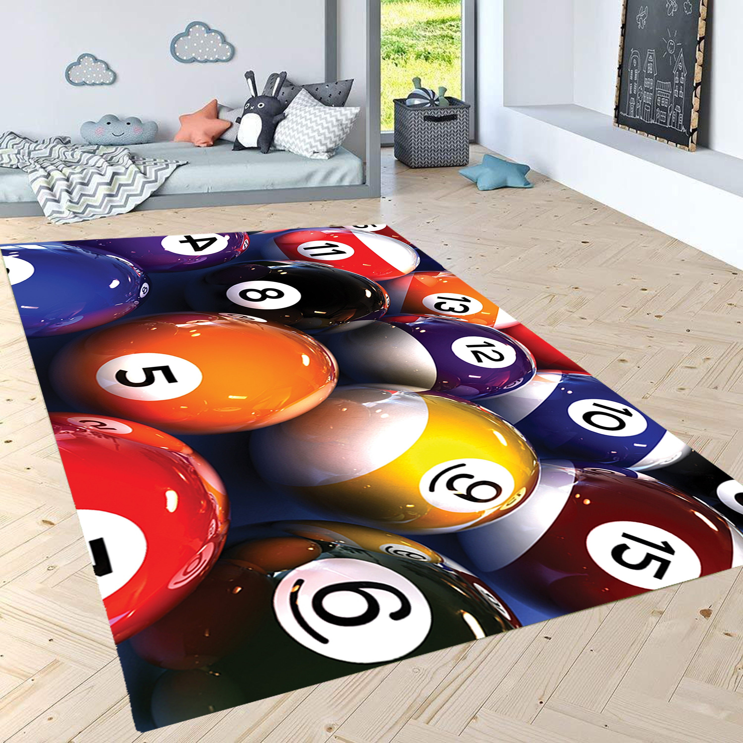Billiards Rugdecorative Floor Rug Billiards Fan Club Decor Etsy