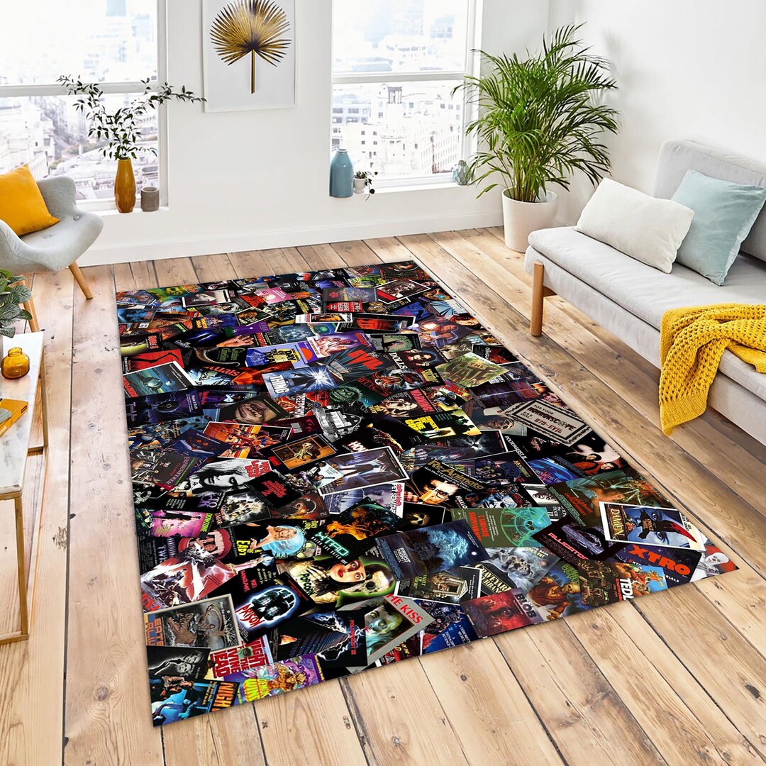 Horror Movie Area Rug, Movie Poster Rug Horror Movie Carpet,rug,modern ...