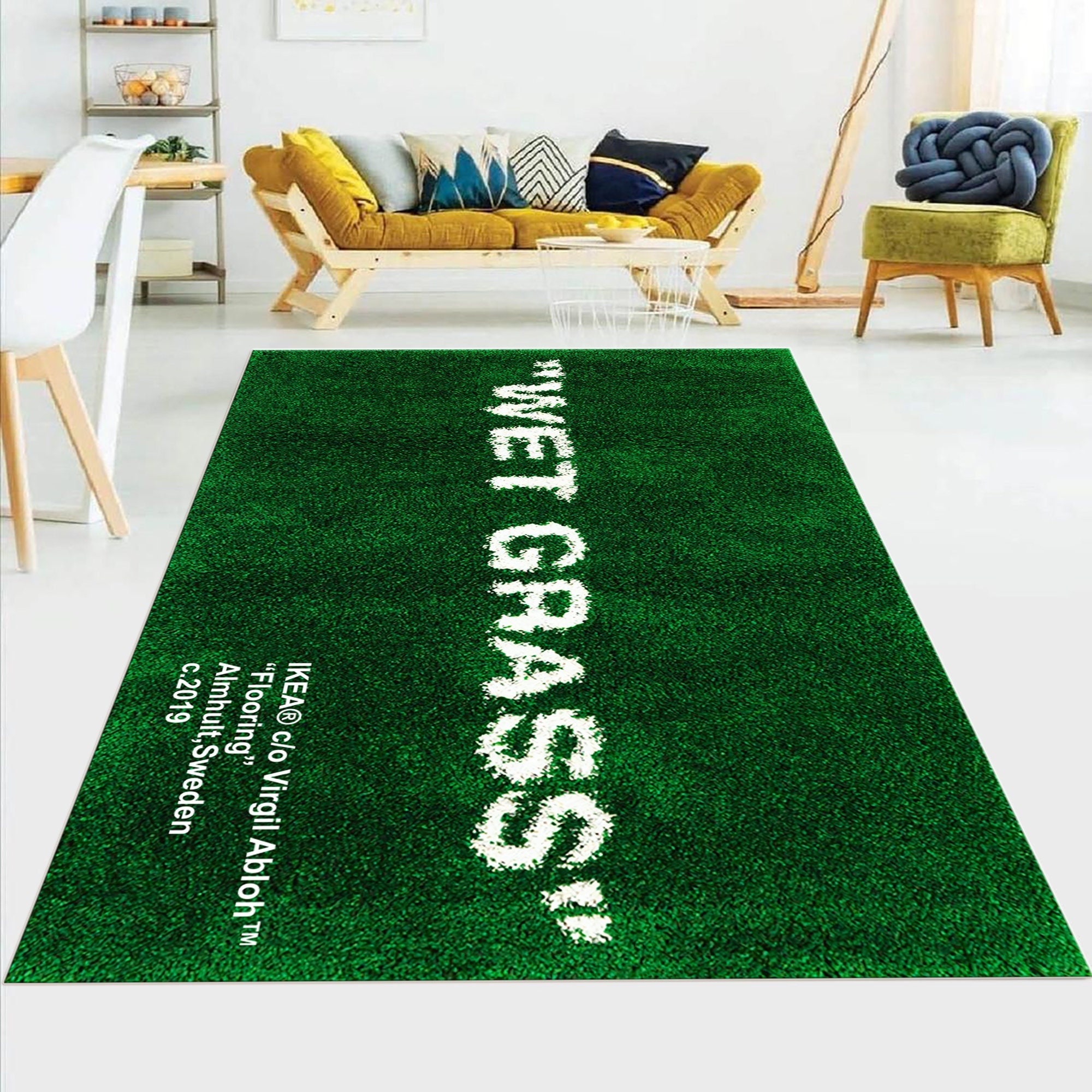 Wet Grass Rug Non Slip Softthick Rugs Wet Grass Wet Grass Etsy Canada