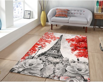 ALAZA Vintage Paris Eiffel Tower Valentine's Day Area Rug Rugs for Living Room Bedroom 7' x 5' ALAZA Vintage Paris Eiffel Tower Valentine's Day Area Rug Rugs for Living Room Bedroom 7' x 5'