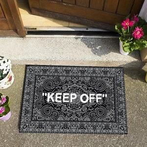 Keep Off Doormat, Housewarming Gift, Custom Welcome Mat, Family Name Doormat, Funny Doormat, Doormat, Keep Off, Keepoff, Keep Rug Doormat image 2