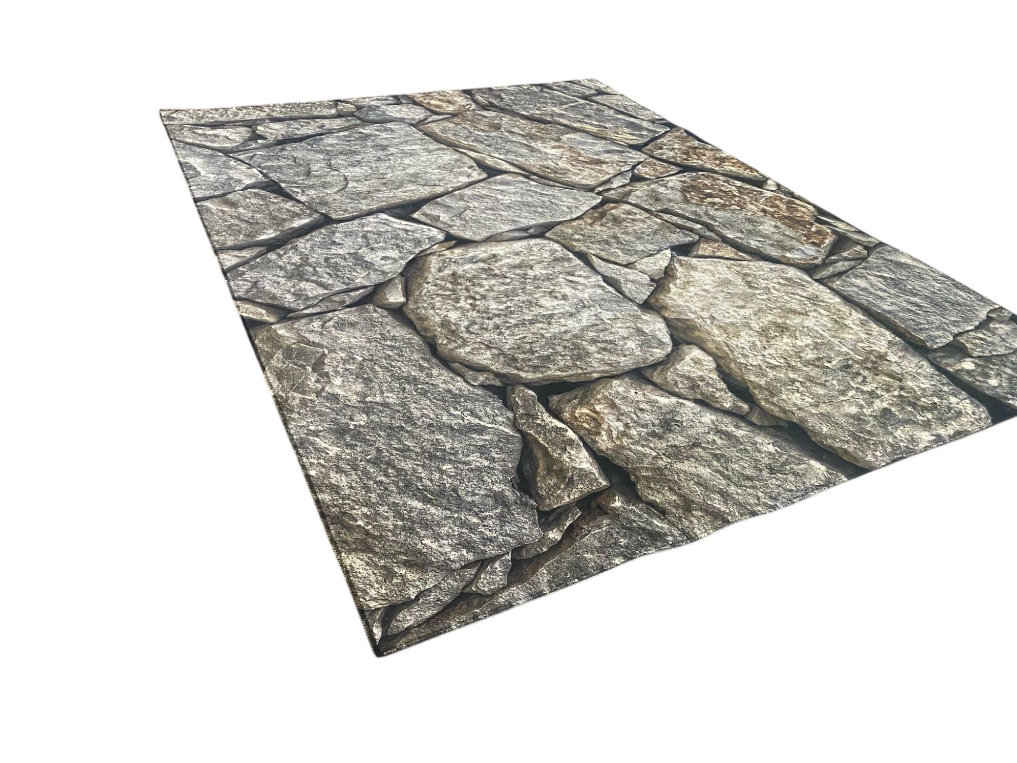 Stone Rug Design 3D Stone Pattern Rug: Modern Living Room Carpet - Etsy