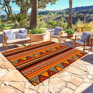 Alfombra para exterior, decoración para interior y exterior, alfombras lavables para exterior, alfombra para área, área de patio y jardín, alfombra multiusos, alfombra de jardín, felpudo, alfombra clásica, decoración de jardín