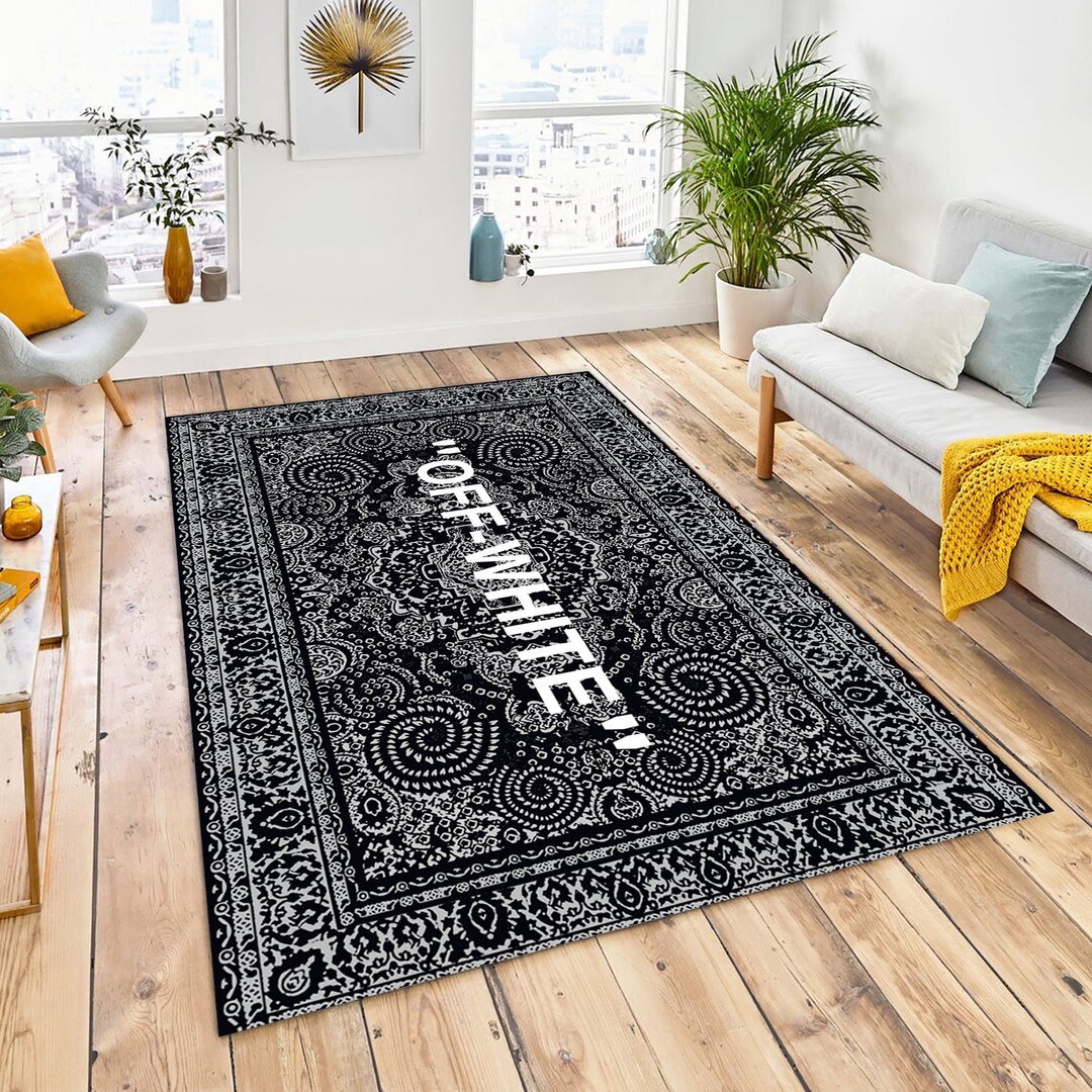 Off White, off White Rug, Keep off Rug, Dark Grey Rug,rugs for Living Room,  Area Rug,popular Rug, Custom Rug,modern Rug,home Decor Carpet -   Singapore