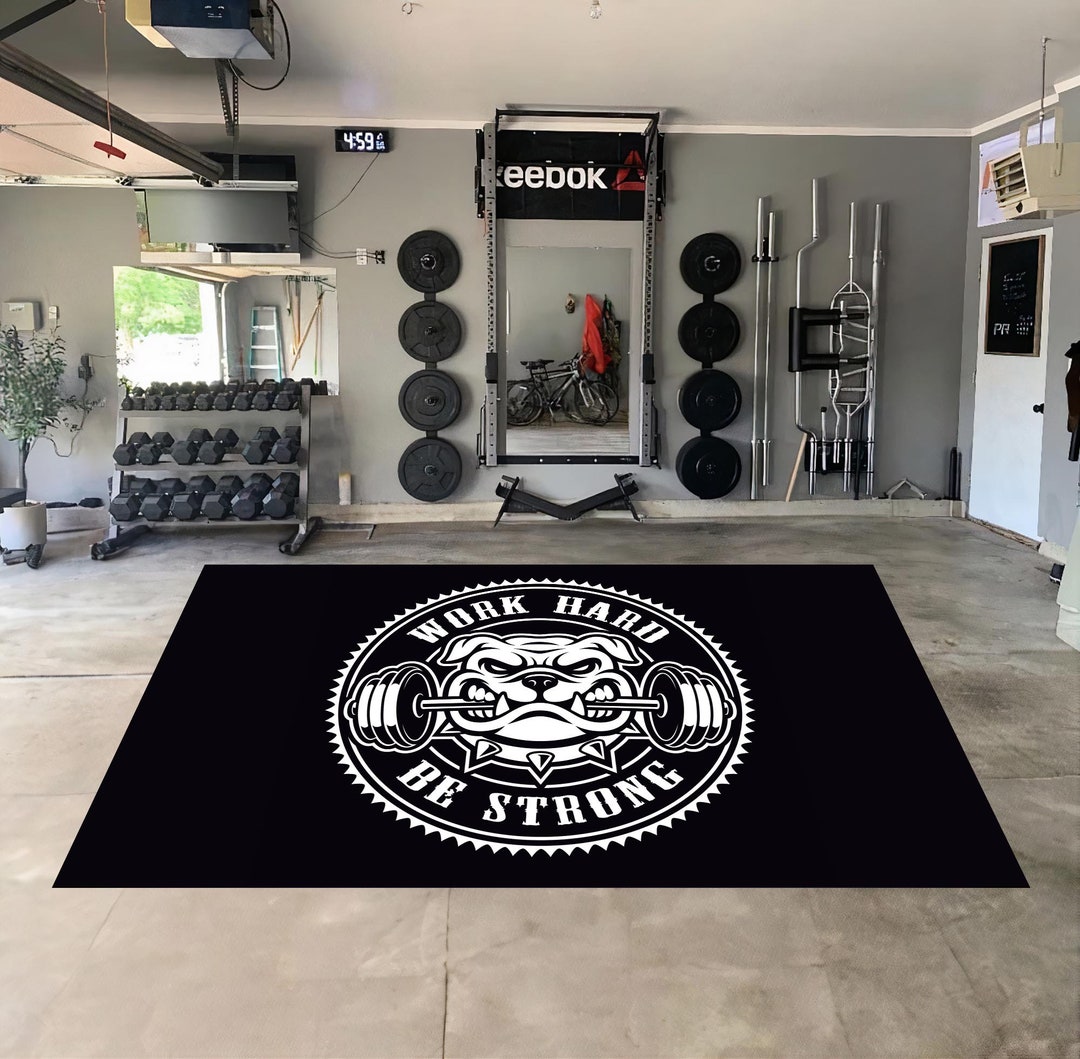 Gym Decor,fitness Rug,gym Rug, Gym Room Decor, Bodybuilding Rug, Sports