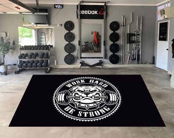 Gym Decor,Fitness Rug,Gym Rug, Gym Room Decor, Bodybuilding Rug, Sports Rug, Aesthetic Rug, Boys Room Rug, Room Decor, Area Rug,Non slip Rug