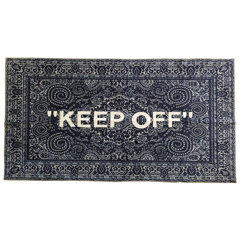 Navy Blue Rugs Keep Keep off Rug Keepoff Keep off Carpet - Etsy