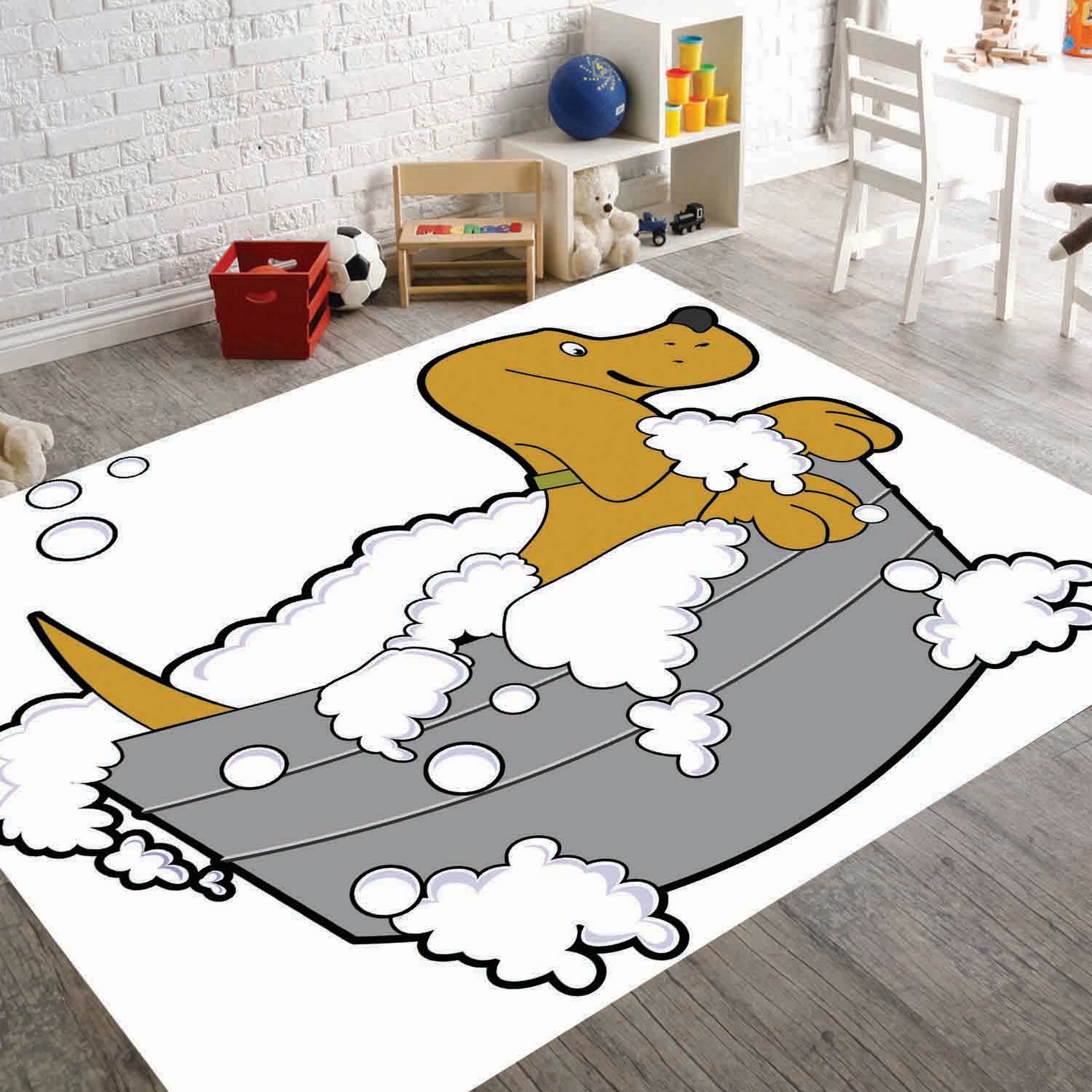Cartoon Bathroom Water-absorbing Mat, Decorative Festival Doormat