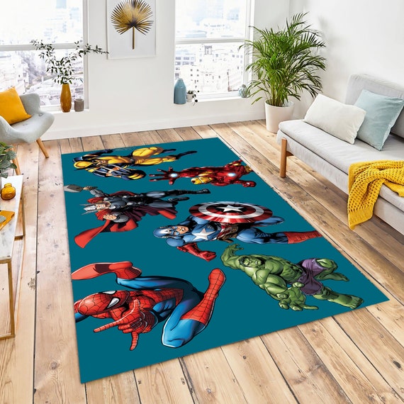 Spiderman, Capitan America, Thor, Hulk, Decorazioni per bambini, Tappeto  per camera dei bambini, Tappeto per bambini regalo, Tappeto Anamation, Iron  Man, Tappeti moderni, Tappeto a ventaglio, Tappeti decorativi -  Italia