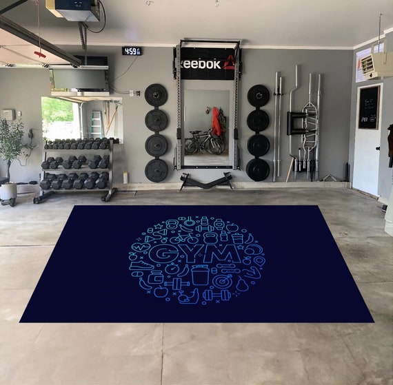 Gym Decor,sports Rug,fitness Rug,gym Rug, Rugs for Room, Boys Room Rug, Gym  Room Decor, Bodybuilding Rug, Room Decor, Area Rug,non Slip Rug 