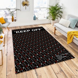 Keep Off Rug, Area Rugs, Rugs For Living Room, Popular Rugs,Custom Rug,Home Decor Rug,Black Aesthetic Rug, Decorative Rug, Gift Rug, Keepoff