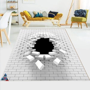 Vortex Illusion Rug Carpet, 3D Effect, Different Sizes, Optical ...