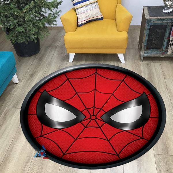 Spiderman Rugs for Room Etsy