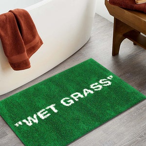 Wet Grass // Bath Mat // House Warming // Wedding Present // Home Decor ...