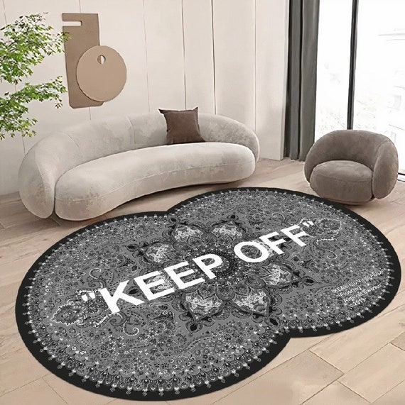 Keep off Rug,black Keep Off, Area Rug, Fashion Decor Rug, Personalized  Gift, Area Rug, Custom Rug, Cool Rug, Hyperbest Carpet,modern Rug 