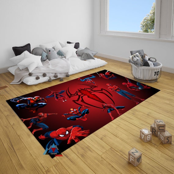 Tappeti per la camera dei bambini, tappeto Spiderman, motivo Spiderman,  regalo personalizzato, arredamento per la camera