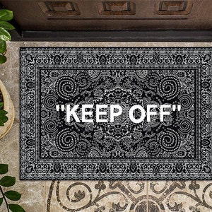 Keep Off Doormat, Housewarming Gift, Custom Welcome Mat, Family Name Doormat, Funny Doormat, Doormat, Keep Off, Keepoff, Keep Rug Doormat image 1