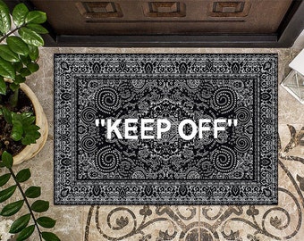 Keep Off Doormat, Housewarming Gift, Custom Welcome Mat, Family Name Doormat, Funny Doormat, Doormat, Keep Off, Keepoff, Keep Rug Doormat