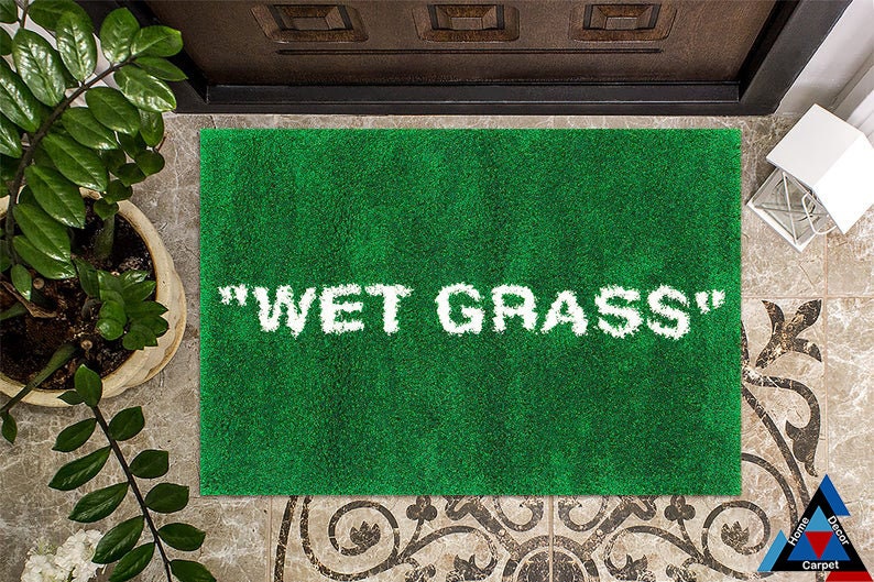 Wet Grass Doormat Wet Grass Mat Wet Grass Rug Housewarming - Etsy
