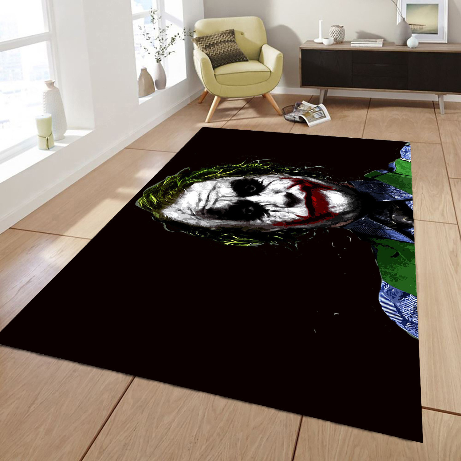 Joker Rug The Dark Knight Carpet Living Room Rugs Joker Etsy