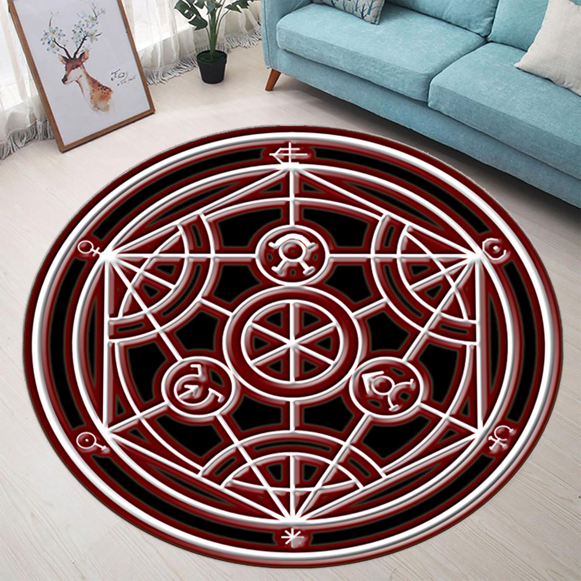 Full Metal Transmutation Japanese Anime Manga Anime Rug | Etsy