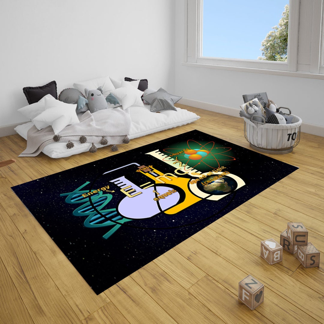 Science Lab Rug: Educational Kids Room Carpet - Etsy