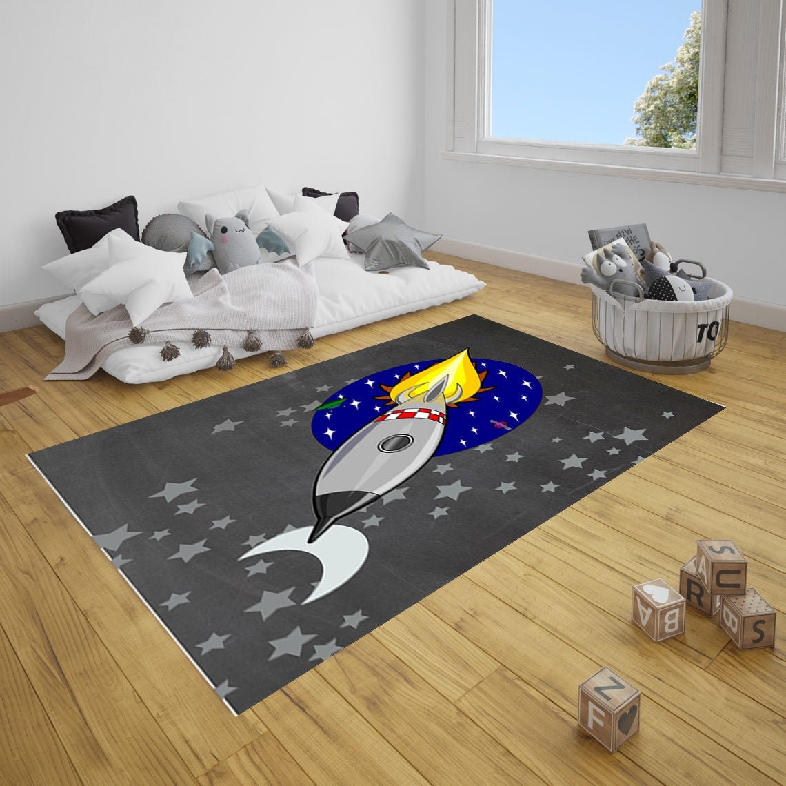  Alfombra Rocket, alfombra personalizada, alfombra