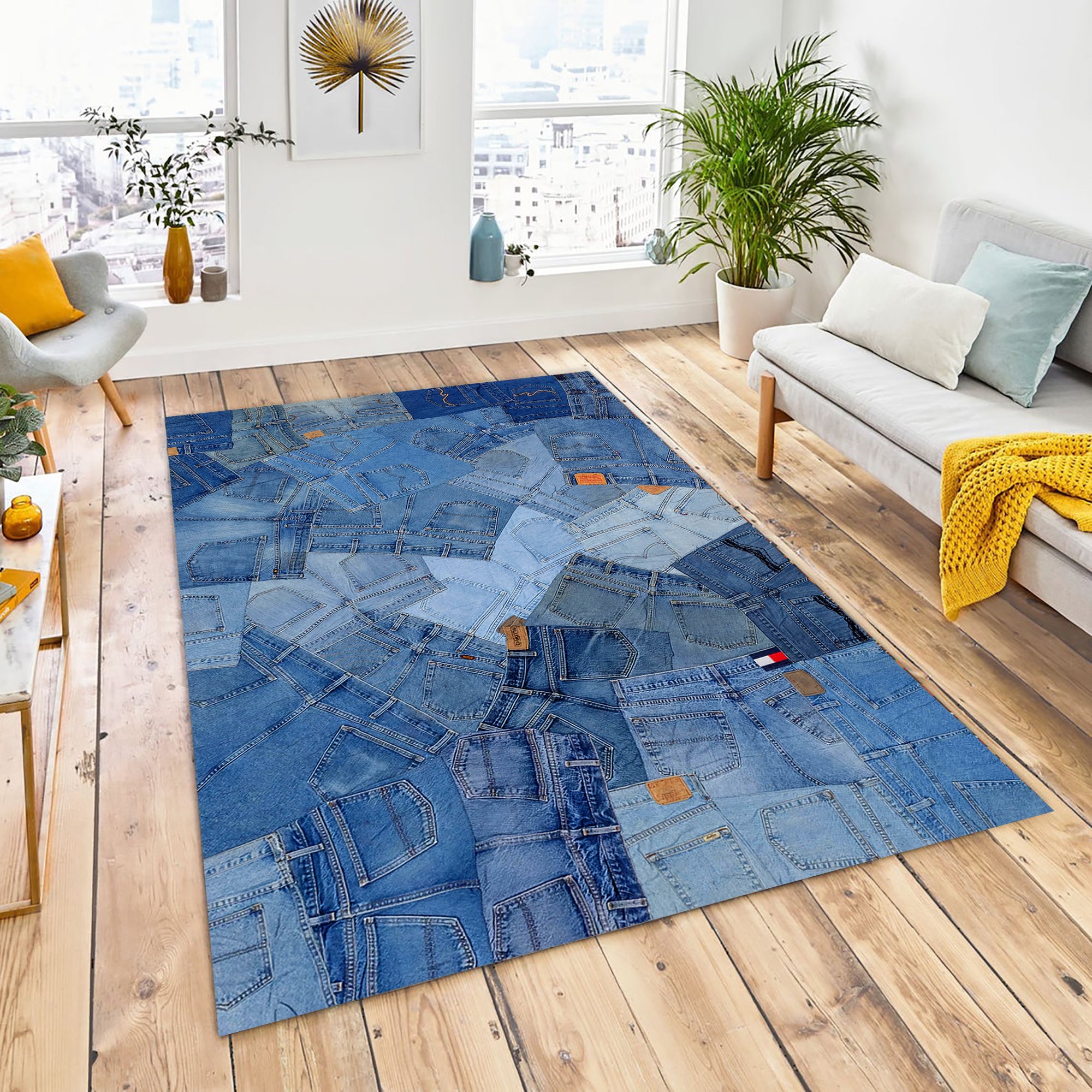 denim rug HYST購入品 vintage denim rug HYST購入品 vintage