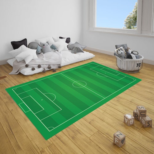 Football Field Vinyl Mat Soccer Pitch Football Field Floor Etsy