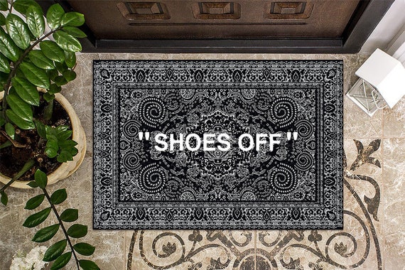 Shoes Off Doormat, Custom Doormat,Non Slip Doormat, Custom Welcome Mat,Family Name Doormat, Funny Doormat, Doormat, Shoes Off, Washable Mat,