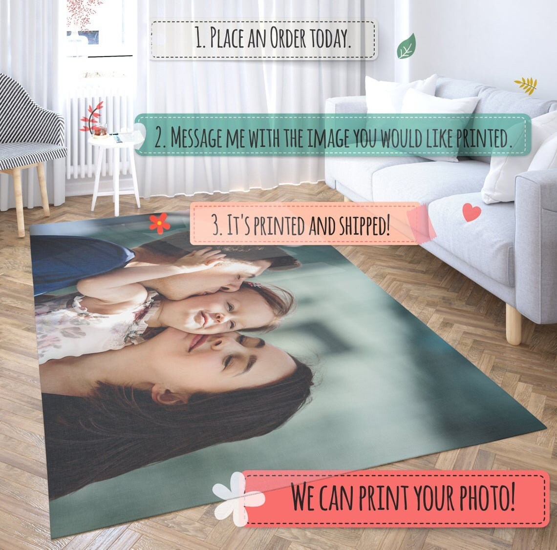 Custom Outdoor Rug, Custom Garden Rug,custom Your Image Area Rug ...
