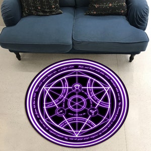 FMA Transmutation Circle Rug, Fullmetal Alchemist Rug, Fullmetal ...