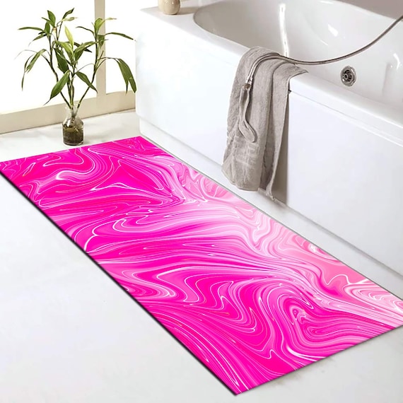 Pink Marble Rug Pink Rug Bath Mat House Warming Wedding Present Home Decor Bath Decor Bathroom Decorations nonslip Bath Rug Bath Rug Etsy Ireland