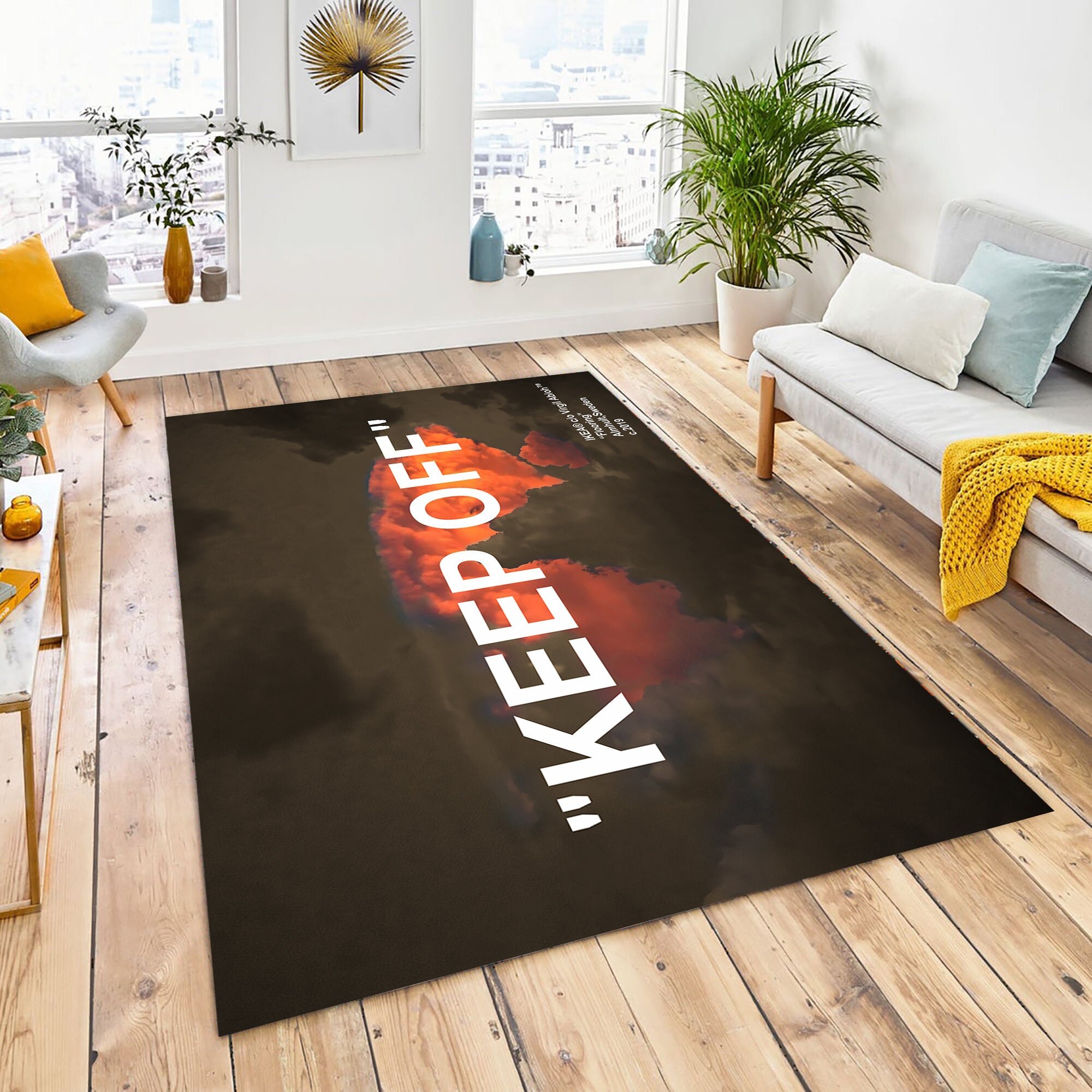 Area Rugs, For Living Room, Popular Rugs, Personalized Rug,Home Decor Rug,Blue KeepOff Rug, Decorative Rug, Gift Rug, Keep Off  Rug, Keepoff