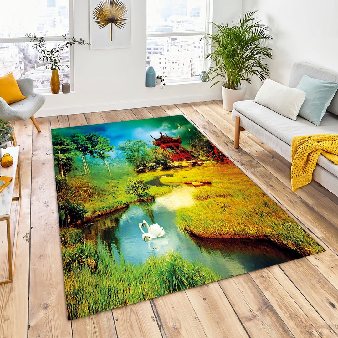 N.LANSHAN DIY Teppich Set - Indisches Porträt Stickerei Für Anfänger, 52x38cm