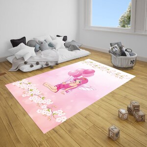 Personalized Baby Girl Rug, Room Decor, Monogrammed Playroom Mat ...