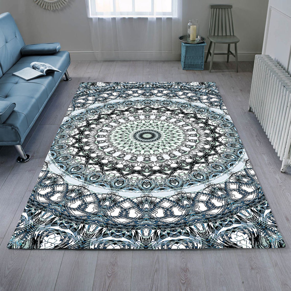 Mandala Mandala Rug Modern Rug Decor Carpet Mandala Etsy