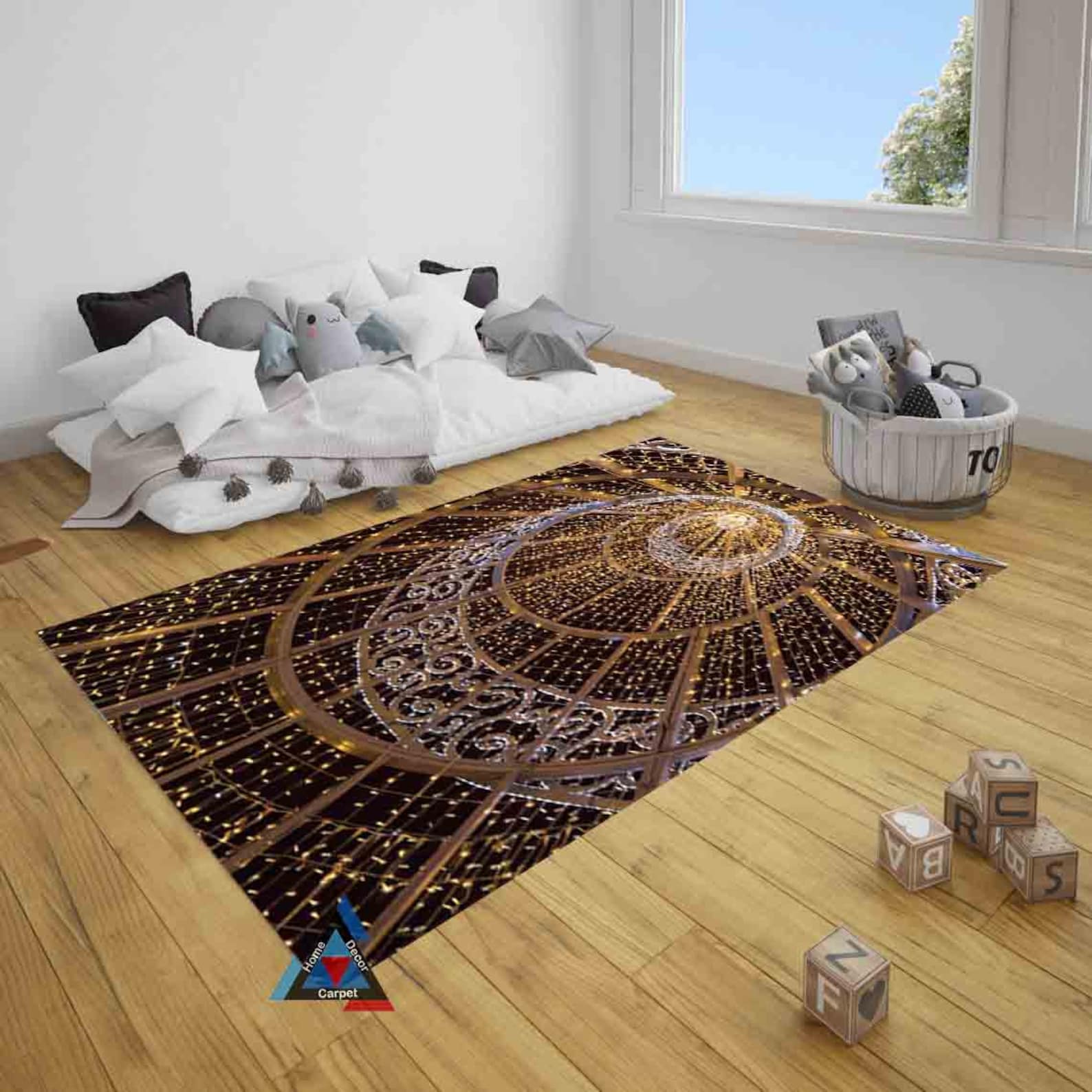 Vortex Vortex Illusion Rug 3D Effect Different Rug Optical Etsy UK