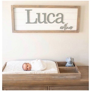 3D Nursery Name Sign, Nursery decor boy, Crib Wooden Name, Baby Name Cutout, nursery wood letters, custom wood sign, baby shower decor