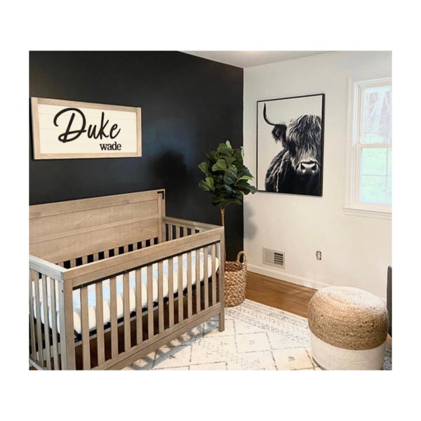 Baby Boy Name Sign, Boho Nursery Ideas, Large Name for Nursery Walls, Wooden Baby Name, Above Crib Name Sign, Nursery Name Signs Girl or Boy