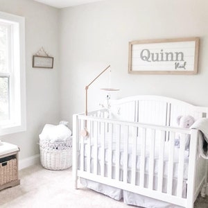 Wooden Baby Name Sign, Gender Neutral Nursery Sign, Nursery Wall Name Cutout, Over Crib Baby Letters, Personalized Baby Gift, Nursery Decor