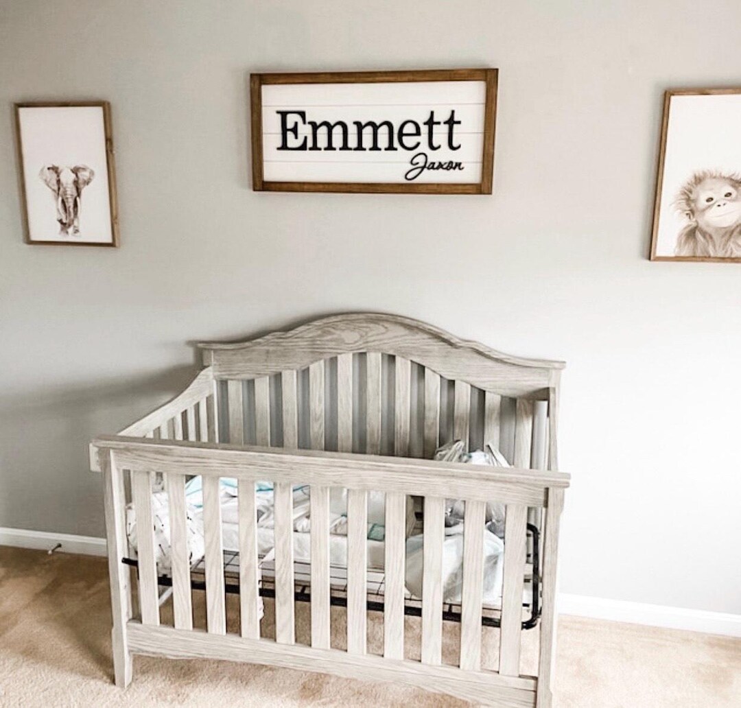 Nursery Decor, Nursery Name Sign, Baby Name Sign, Baby Boy Nursery ...