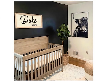 Baby Boy Name Sign, Personalized Nursery Names, Baby Name Over Crib, Baby Shower, Nursery Decor, Boy Nursery Wall Decor , Newborn Photoshoot