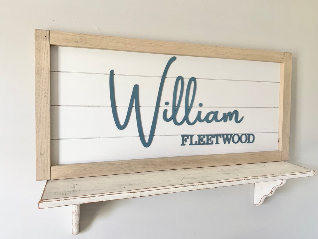 Large Boy Name Sign, Custom Baby Name Cut Out, Personalized Nursery ...
