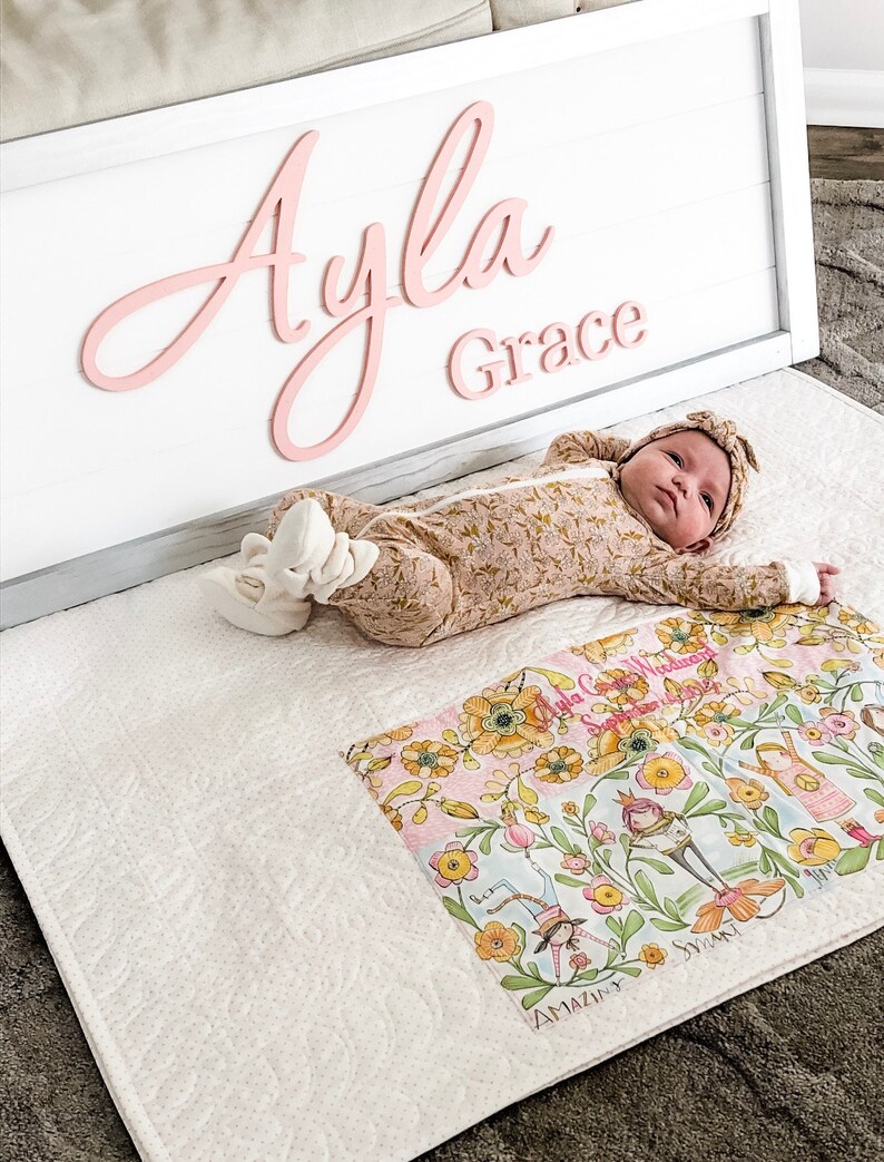 Girl Nursery Name Sign Baby Girl Nursery Decor 3D Nursery Etsy